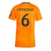 Maillot de foot Real Madrid Eduardo Camavinga #6 Extérieur vêtements Femmes 2024-25 Manches Courtes